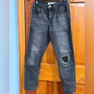 Levi’s Trendy Black Distressed Denim Jeans Rare style